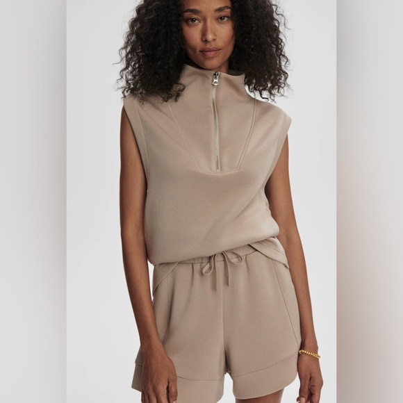 Varley Sweaters - Varley Magnolia Hall Zip Tank 2.0 DoubleSoft